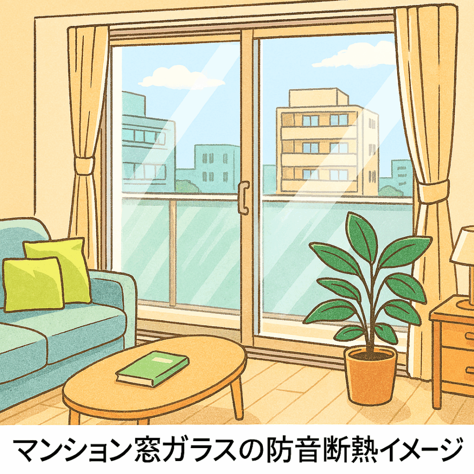 窓ガラスの防音断熱イメージ