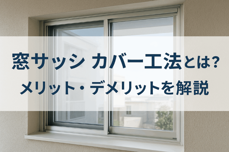 窓サッシのカバー工法 タイトル画像