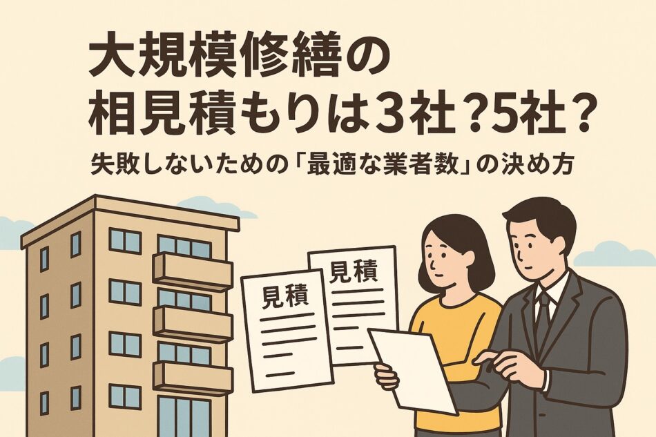 大規模修繕 相見積もり 何社