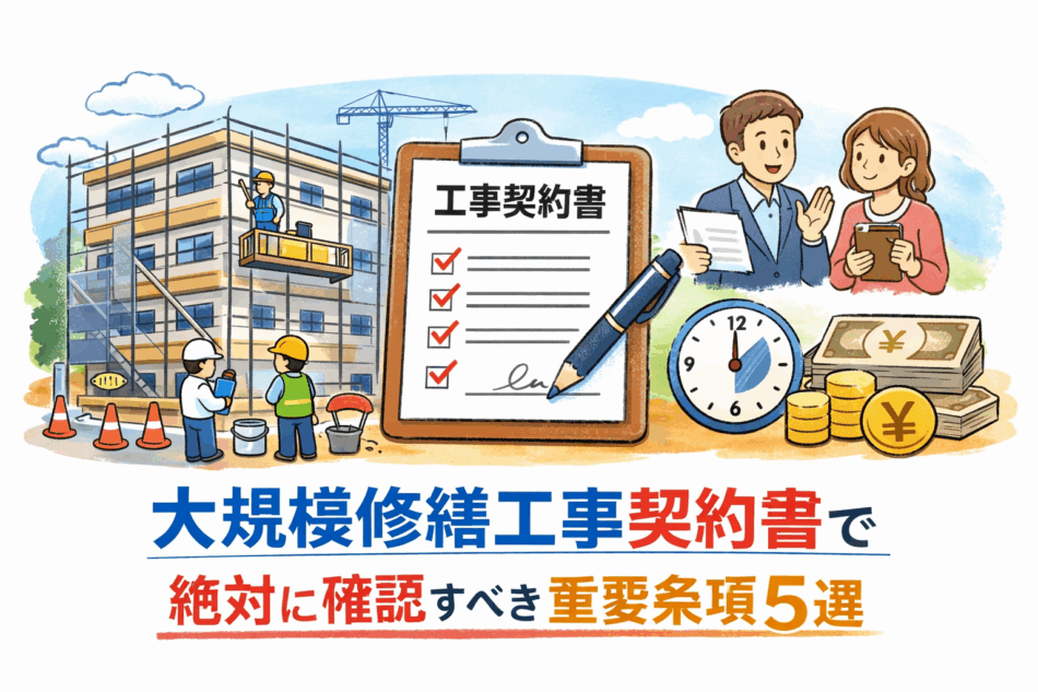 大規模修繕工事契約書の重要ポイント